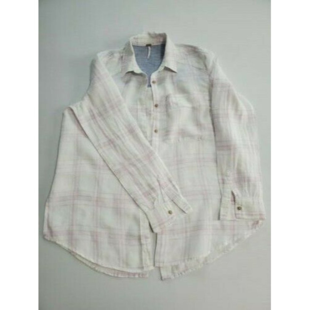 Free People No Limits Plaid Button Down Shirt - Picture 4 of 9